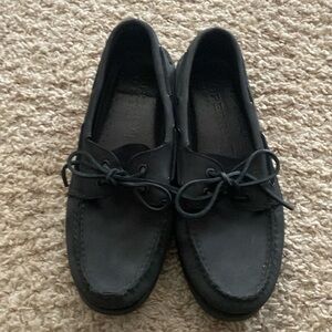 Sherry Top Sider Shoes, Black, Size 10